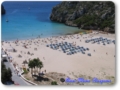 Impresionantes vistas de  la playa de calan Porter en la costa de Alayor