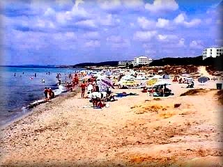 To the right of Santo Tomas, the first beach, is Binigaus, pretty good and shared with those who practice nudism, is the gateway to the barracks and Binigaus trip to the cova of Colom