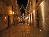 calles del barrio antiguo de ciudadela, junto a las casonas de la nobleza de ciudadela